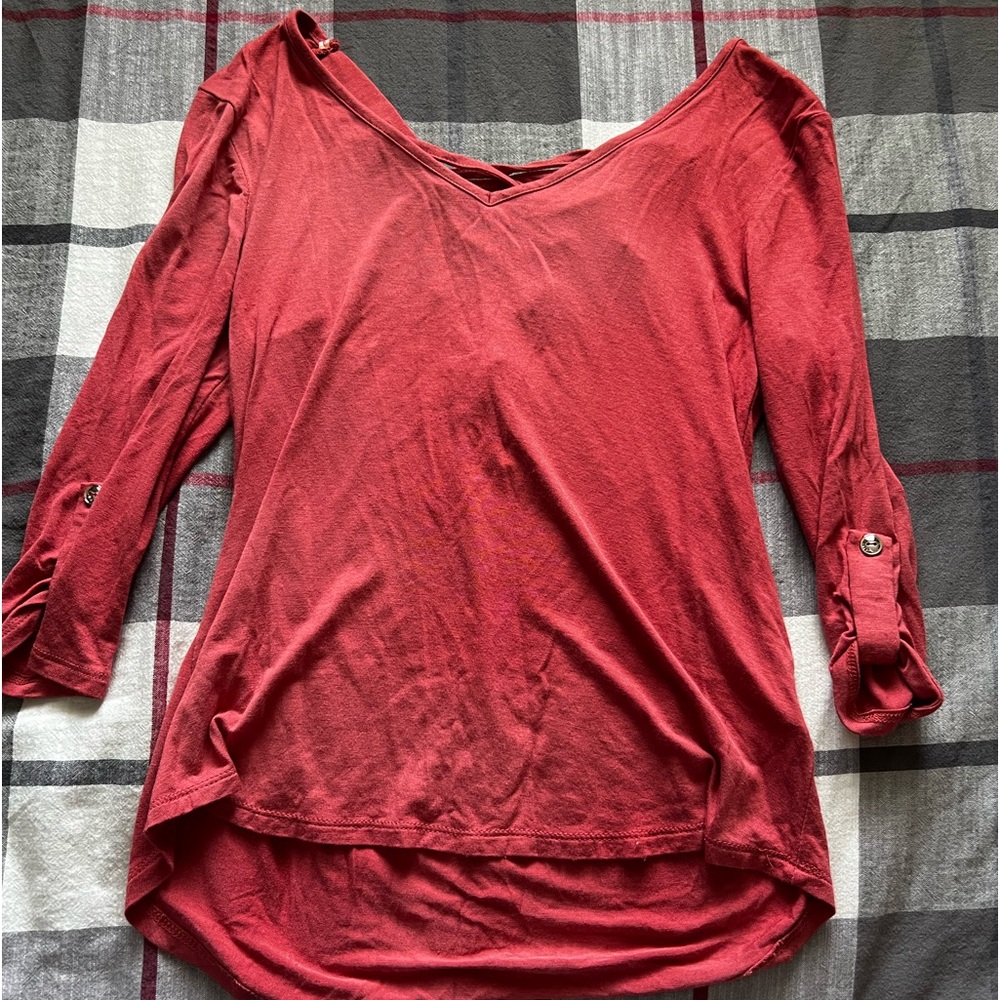 Cross back shirt